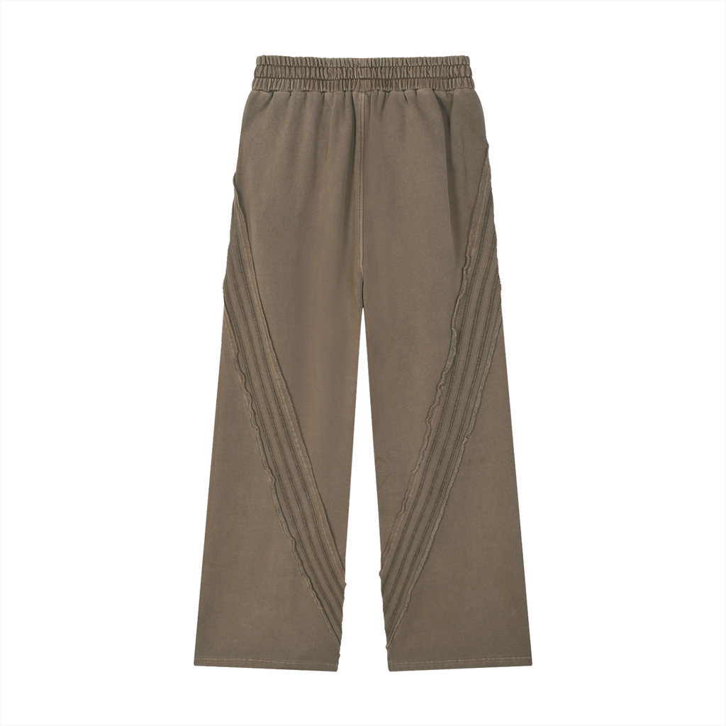 CF Snow Washed Tape Raw Edge Sweatpants