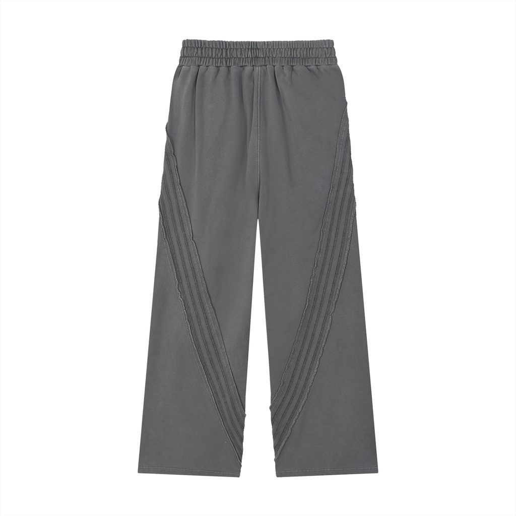 CF Snow Washed Tape Raw Edge Sweatpants