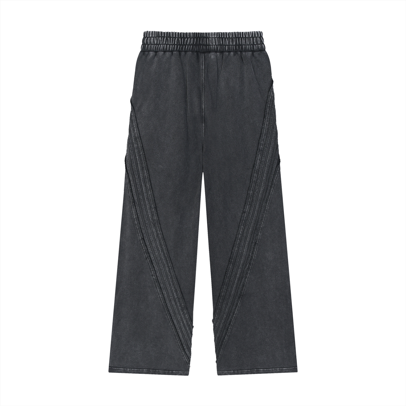 CF Snow Washed Tape Raw Edge Sweatpants