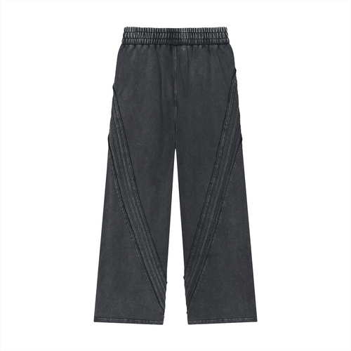 CF Snow Washed Tape Raw Edge Sweatpants