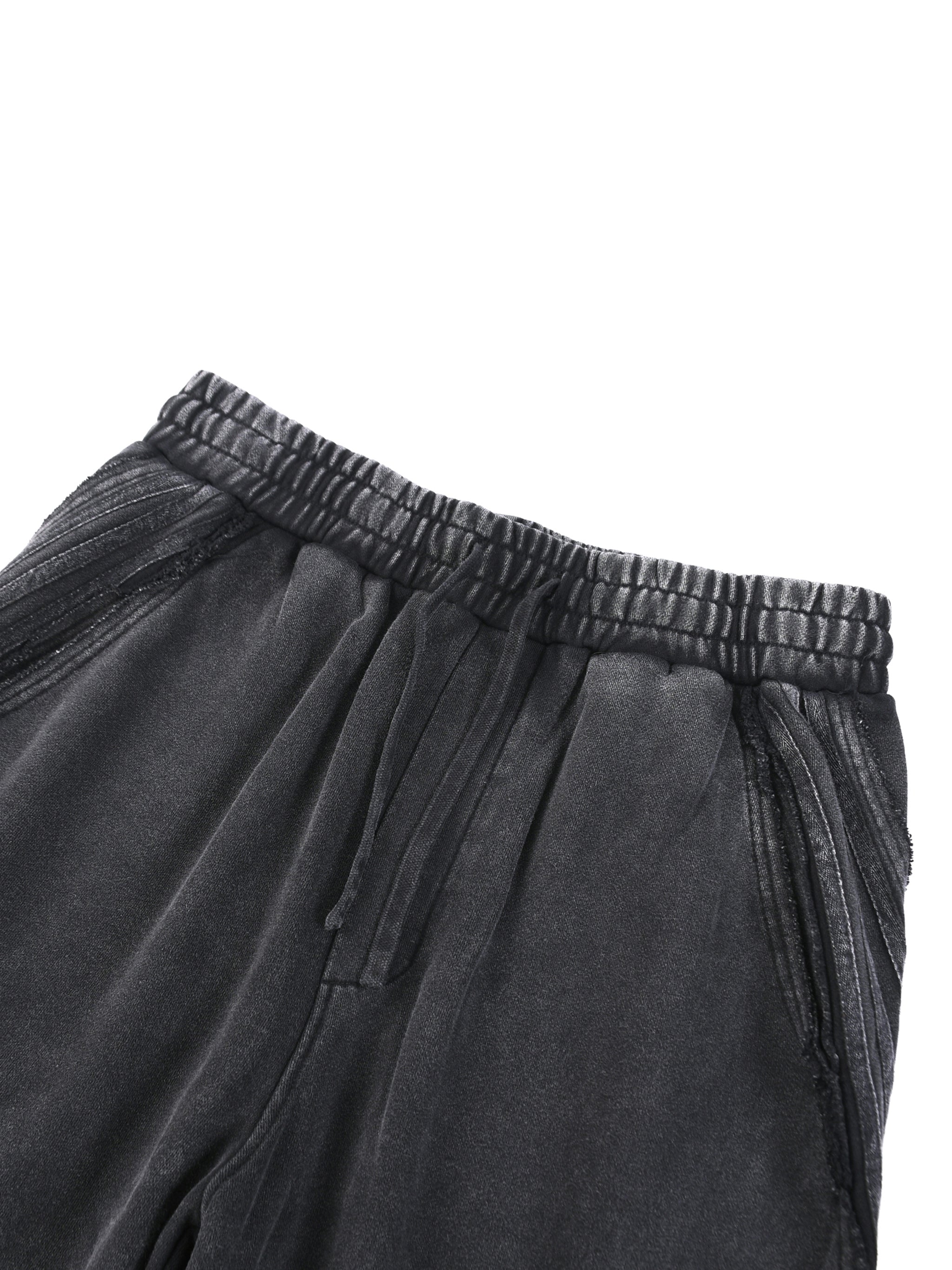 CF Snow Washed Tape Raw Edge Sweatpants