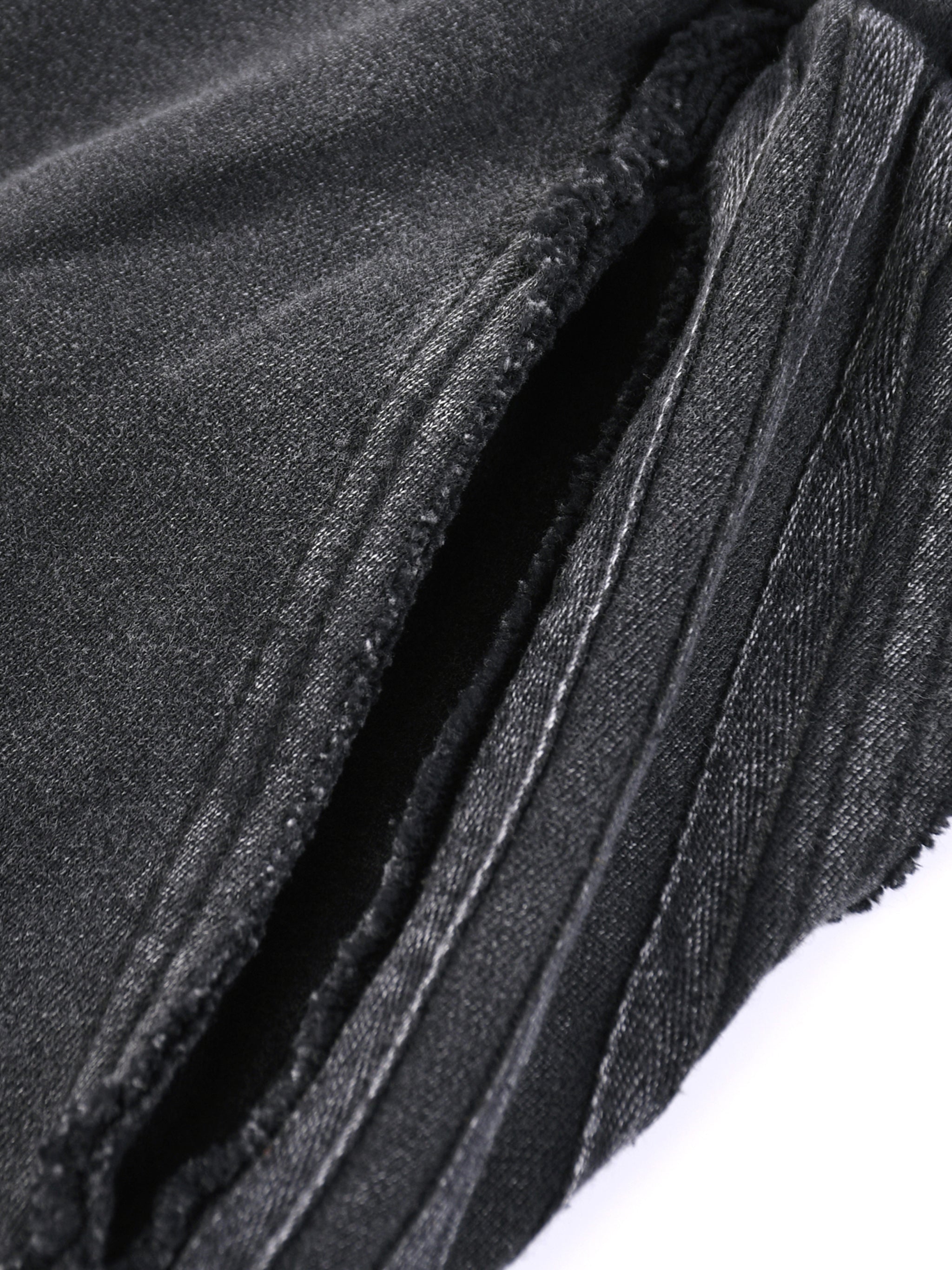 CF Snow Washed Tape Raw Edge Sweatpants